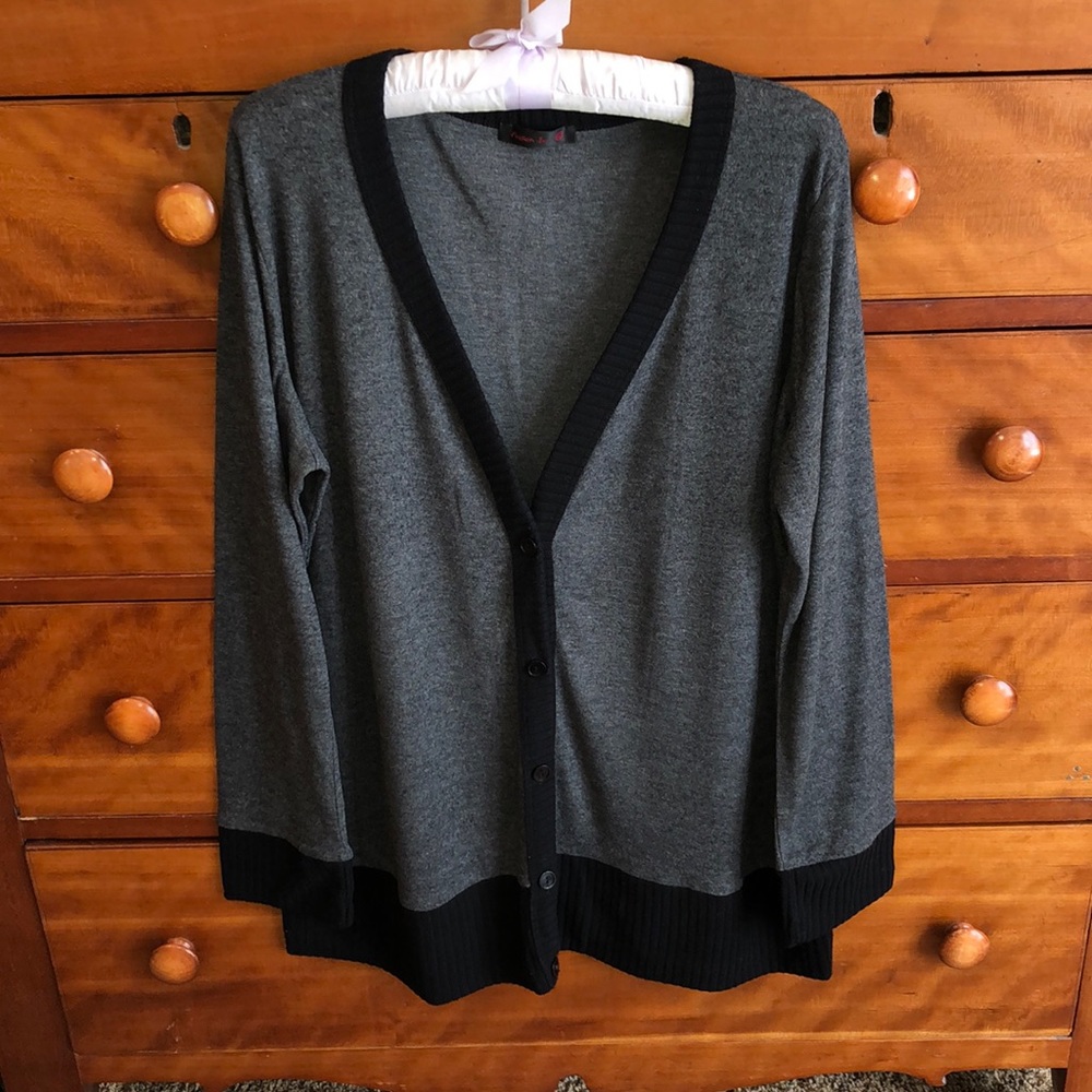 🌹 Alloy Poison Ivy Long Boyfriend Cardigan